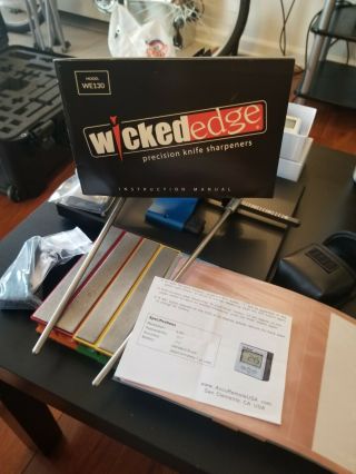 Wicked Edge Sharpener With Pro Pack 3