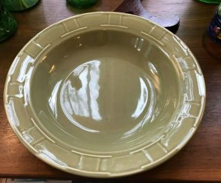 Longaberger Pottery Woven Traditions Sage 40 Ounce Large Pasta Bowl