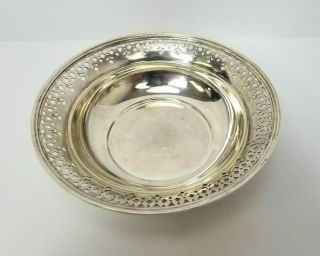 Tiffany And Co.  Sterling Silver Bowl Pattern 20675 Cut Out Flower Motif