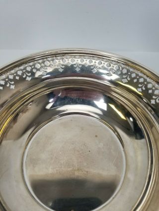 Tiffany and Co.  Sterling Silver Bowl Pattern 20675 Cut Out Flower Motif 2