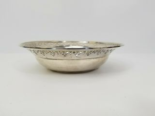Tiffany and Co.  Sterling Silver Bowl Pattern 20675 Cut Out Flower Motif 6