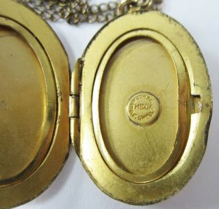 Los Angeles Police Shield Obsolete Locket LAPD 12K Gold Filled Theda 1930 - 40s 6