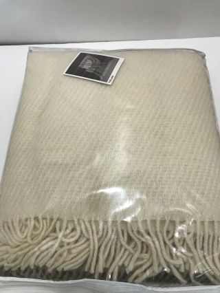 Samband Of Iceland 100 Wool Throwrap Blanket 52x62 Brown/Cream Red Blue EUC 3