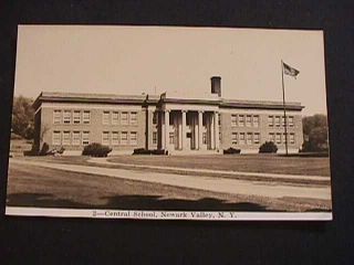 Central School,  Newark Valley,  York Real Photo Postcard