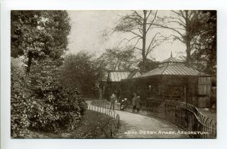 England,  Derbyshire,  Derby,  Aviary,  Arboretum,  People On Path,  Early