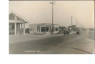 Ca1910 Lynwood,  L.  A.  County,  California Store Real Photo Postcard