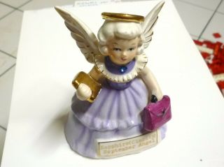 Vintage " S R " Fine Quality Sapphire (clarity) Sept Angel Figurine