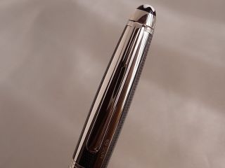 Montblanc Meisterstuck Solitaire Silver Fiber Guilloche Classique Fountain Pen M 4