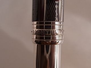 Montblanc Meisterstuck Solitaire Silver Fiber Guilloche Classique Fountain Pen M 5