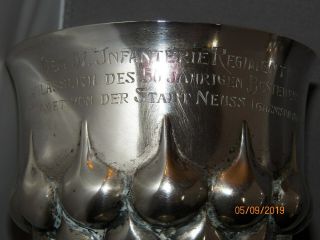 PAIR AUSTRO - HUNGARIAN SILVER GOBLETS.  WARS OF GERMAN UNIFICATION.  UNIT MARKED 6