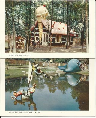 OLD BALTIMORE MD ENCHANTED FOREST STORY BOOK LAND POSTCARD FOLDER U.  S.  ROUTE 40 4