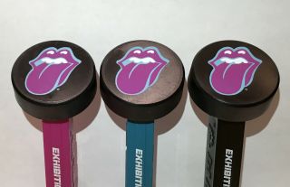 Pez - Limited Edition Rolling Stones Exhibitionism Pucks.  Non Us