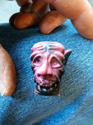 Rare Vintage Pez Soft Head Eerie Spectres Monsters " Zombie " Head Only