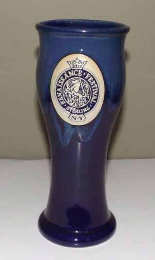 21st Renaissance Festival Sterling Ny Beer Mug Stein Cup Glass Pottery