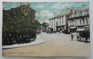 Colour Postcard Woolton Village Liverpool 1907