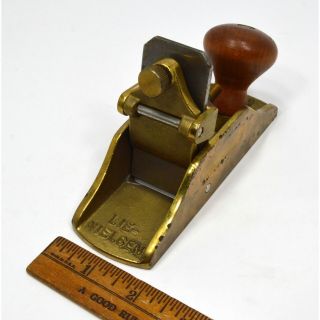 Stanley - like ' SMALL BRONZE SCRAPING PLANE ' No 212 by LIE NIELSEN TOOLWORKS (L - N) 5