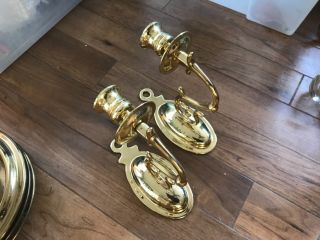 Vintage Baldwin Brass Wall Mounted Candle Holder