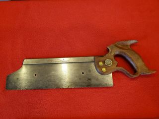 Disston No 9 Backsaw With Reagan Patent Handle,  Right Hand – Or Is It An 11?