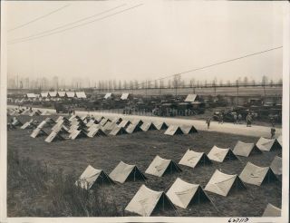1941 Photo Seattle Wa Third Infantry Division Longacres Course Tent Camp