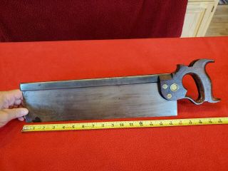 Disston 77 Back Saw - Early Split Nuts - Is It 1876? You Decide.