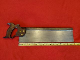 Disston 77 Back Saw - Early Split nuts - Is it 1876? You Decide. 4