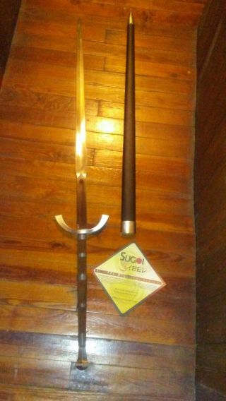 Sugoi Steel Claymore Danish Viking Sword Greatsword 1060 W/ Certificate