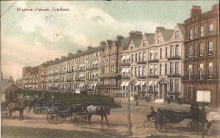 Southsea,  United Kingdom - Western Parade - 1906 - Horse & Buggy