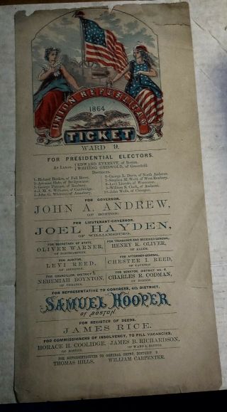 Union Republican Ticket 1864