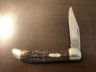 Vintage Case Xx 1920 - 40 Bone Folding Hunter Knife
