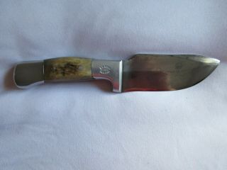 R.  H.  Ruana Signed Model 28c Hunting Skinner Knife & Sheath