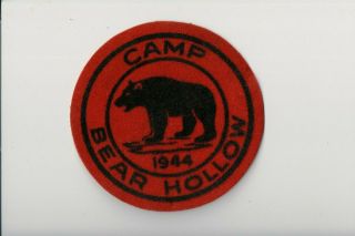 1944 Camp Bear Hollow (va) Blue Ridge Mountains Council And Rank Card [cm0525]