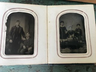 Antique Tintype & CDV Photos Album 31 Tins Victorian ALBUM FULL 6