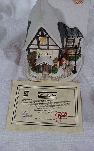 Rare The Toby Inn John Hine Studio For Kevin Francis Signed Certification