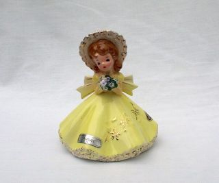 Vintage Josef Originals Doll Of The Month Figurine August Birthday