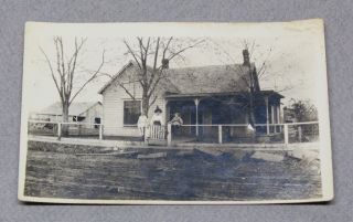 4 Elgin Kansas Real Photo Postcards RPPC Circa 1910s Town - Views,  School Children 4