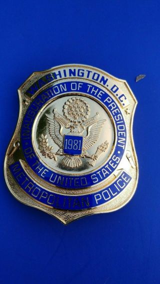 3 Inauguration Badges/Shields President Ronald Reagan 1981 Washington.  D.  C. 3
