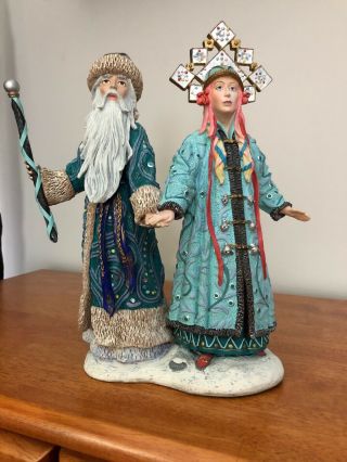 Duncan Royale Santa Grandfather Frost & Snow Maiden Russian Russia Christmas