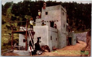 Manitou,  Co Postcard " Indian Pueblo Phantom Canon Ancient Cliff Dwellings " 1920s