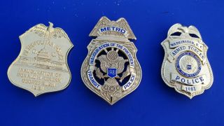 3 Badges From 1981 President Ronald Reagan Inauguration