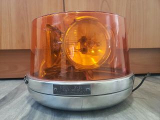 Dietz Co.  7 - 11 Rotating Beacon Light Amber Dome 12v S.  A.  E.  - W3 - 70