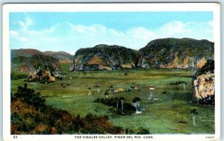 Pinar Del Rio,  Cuba Birdseye Vinales Valley Ca 1920s Postcard