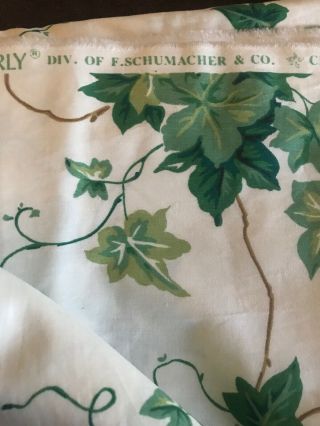 Vtg Authentic Waverly English Ivy Home Decor Fabric 5 Yards x 54 