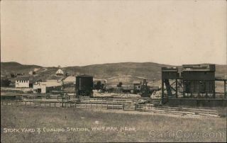 Rppc Whitman,  Ne Stock Yard & Coaling Station Grant County Nebraska Postcard