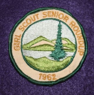 Vintage 1962 Vermont Girl Scout Senior Roundup Patch