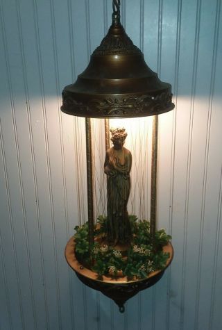 Vintage Nude Goddess Mineral Oil Rain Lamp