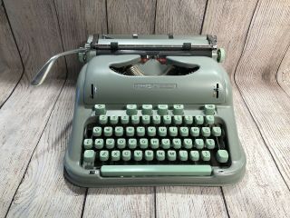 1963 Cursive HERMES 3000 Typewriter with Case and Manuals 2