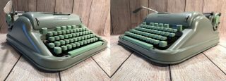 1963 Cursive HERMES 3000 Typewriter with Case and Manuals 6