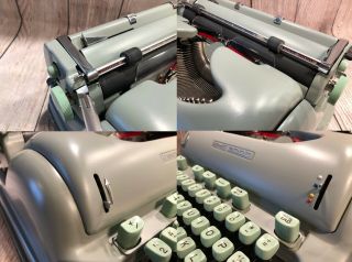1963 Cursive HERMES 3000 Typewriter with Case and Manuals 9