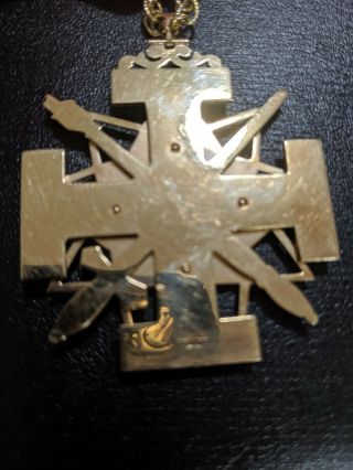 AASR 33rd Degree Jewel Scottish Rite Freemasonry NMJ - 14kt 2