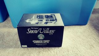Dept 56 The Snow Village " Starbucks Coffee " Pre - Owned